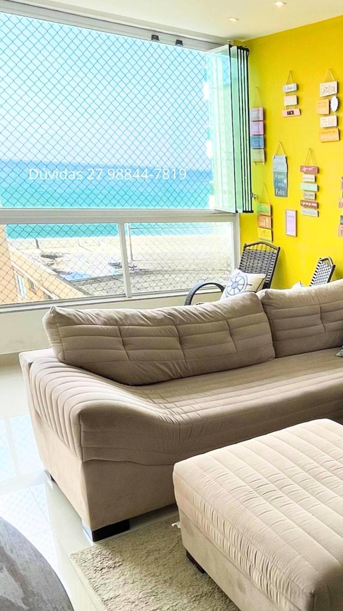 Apartment Vista Mar Do Morro: 3-bedroom Beachfront With Garage Guarapari